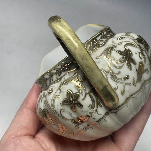 Antique - Vintage 20th C. Porcelain Nippon Gilt Japanese Creamer - Picture 14 of 14